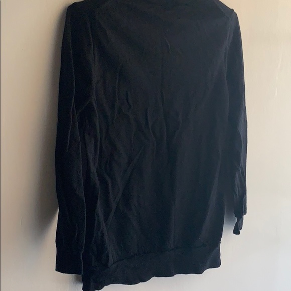 J. CREW MERINO WOOL BLACK SWEATER SZ M LONG SLEEVE - Picture 2 of 4